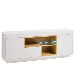 Loftscape Meuble TV Kuusaa - Blanc / Imitation chêne - Largeur : 168 cm 7 Loftscape Meuble TV Kuusaa - Blanc / Imitation chêne - Largeur : 168 cm -Meubles de salon Soldes 1000202506 200212 13211100092 DETAILS P000000001000202506