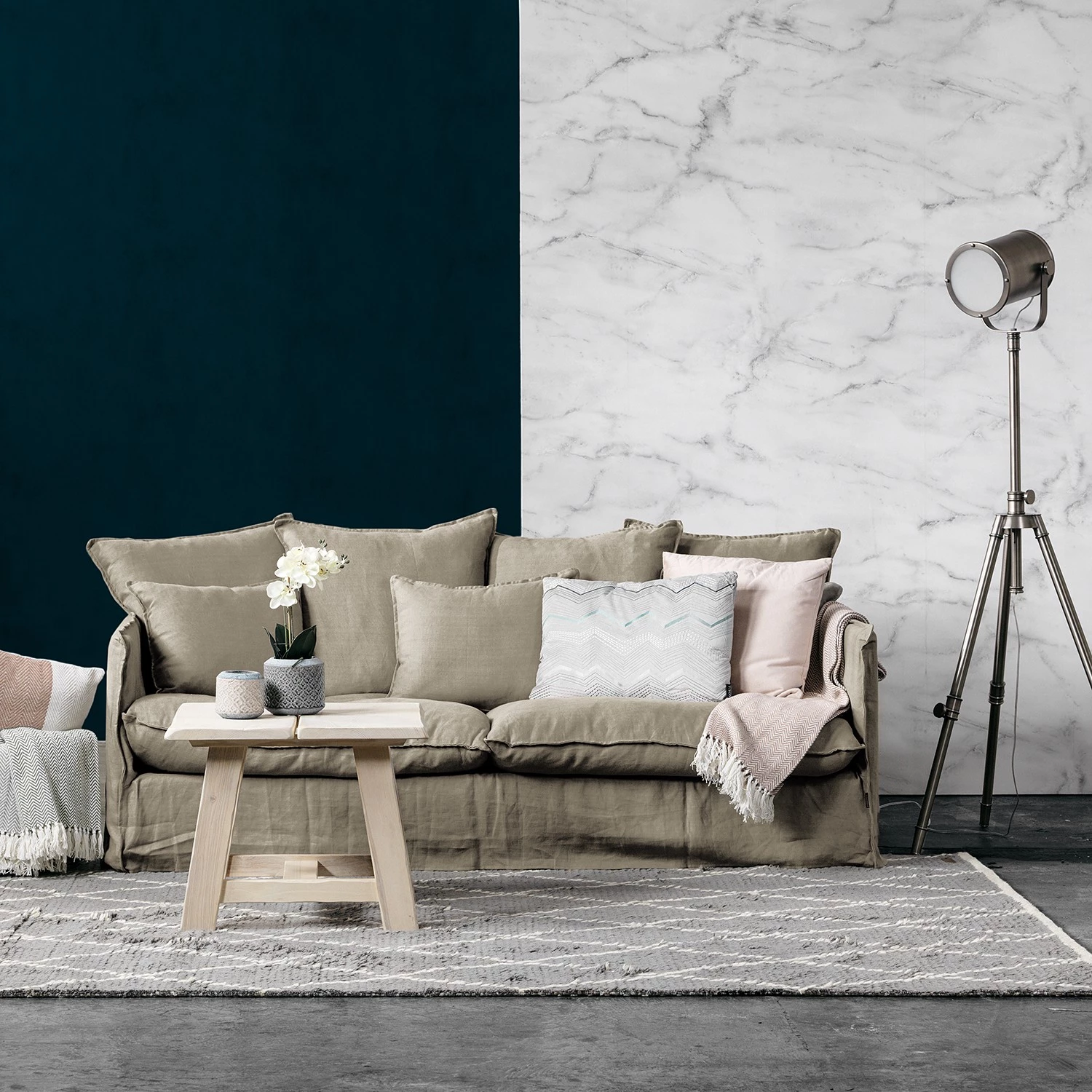 Studio Copenhagen Canapé Wassy I (3 places) - Gris sable mat 5 Studio Copenhagen Canapé Wassy I (3 places) - Gris sable mat – Image 3