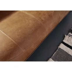 Loftscape Canapé Astley (2 places) - Cuir véritable - Cognac 23 Loftscape Canapé Astley (2 places) - Cuir véritable - Cognac -Meubles de salon Soldes 1000204739 220713 045 DETAILS P000000001000204739