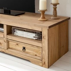Maison Belfort Meubles TV Finca Rustica I (3 éléments) - Pin massif - Epicéa naturel -Meubles de salon Soldes 1000205046 200511 14244600016 DETAILS P000000001000205046