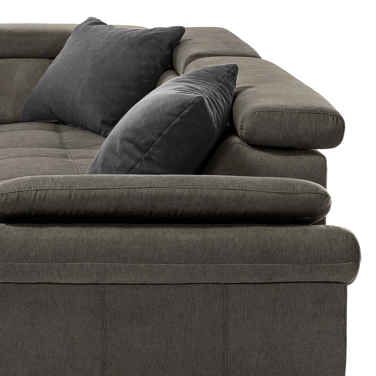 Fredriks Canapé d’angle Barvas I - Tissu structuré - Gris - Méridienne longue à gauche (vue de face) - Sans fonction 11 Fredriks Canapé d’angle Barvas I - Tissu structuré - Gris - Méridienne longue à gauche (vue de face) - Sans fonction – Image 9