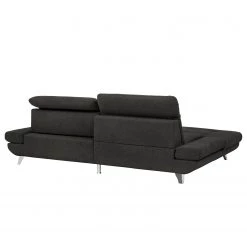 Fredriks Canapé d’angle Gorman - Microfibre - Noir - Méridienne courte à gauche (vue de face) - Fonction couchage -Meubles de salon Soldes 1000205217 200310 12353400843 DETAILS P000000001000205217