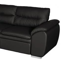 Fredriks Canapé d’angle Elkin - Imitation cuir - Noir - Méridienne longue à gauche (vue de face) - Sans fonction -Meubles de salon Soldes 1000205229 200310 12354600952 DETAILS P000000001000205229