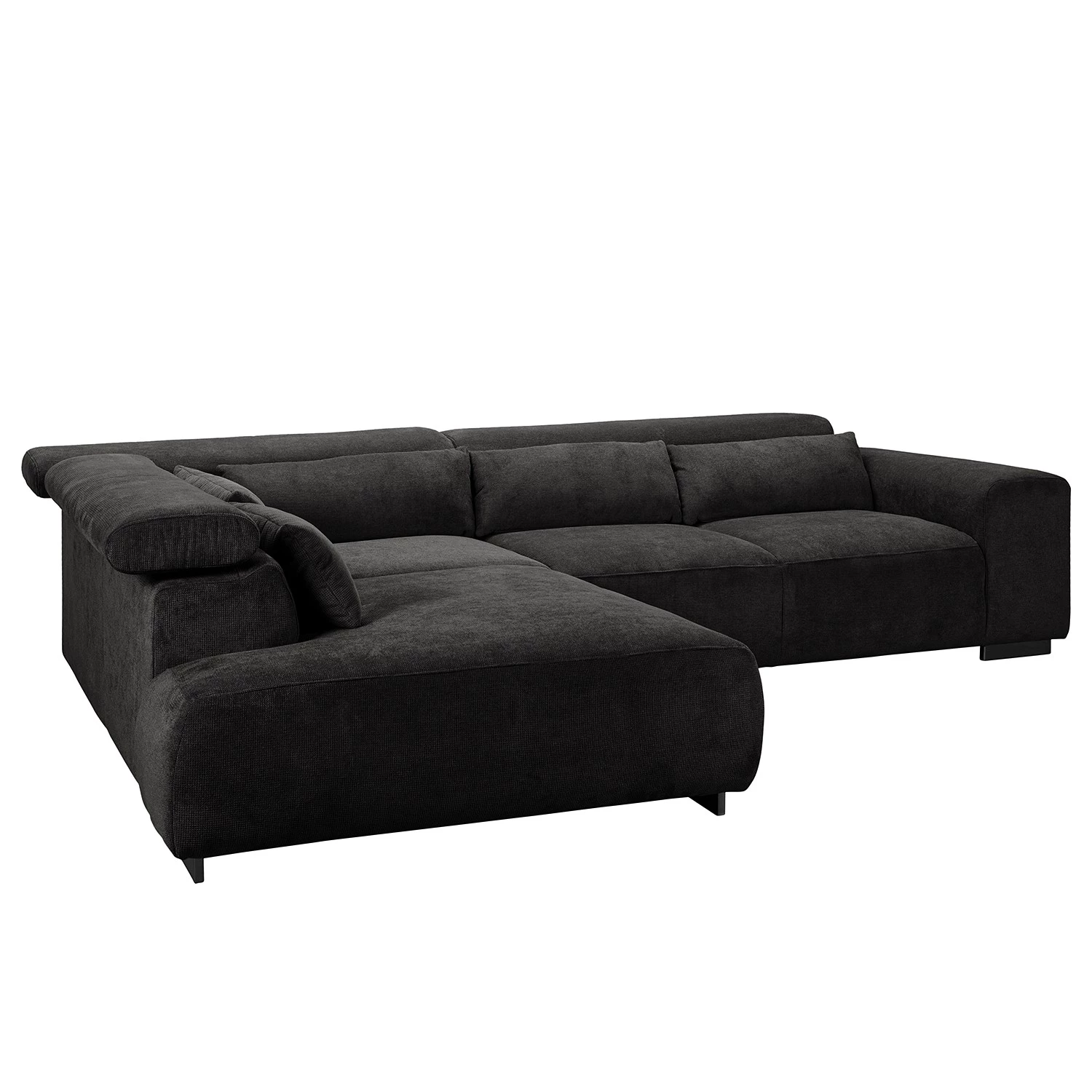 Fredriks Canapé d’angle Dolton - Microfibre - Noir - Méridienne longue à gauche (vue de face) 10 Fredriks Canapé d’angle Dolton - Microfibre - Noir - Méridienne longue à gauche (vue de face) – Image 8