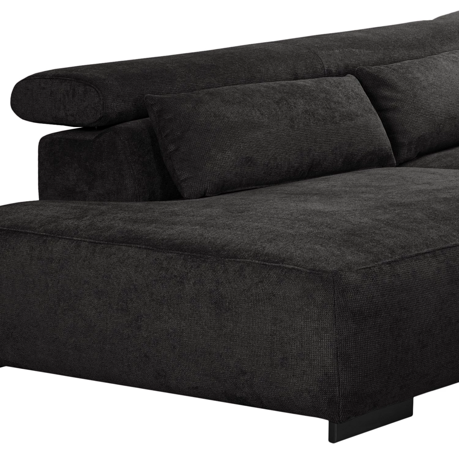 Fredriks Canapé d’angle Dolton - Microfibre - Noir - Méridienne longue à gauche (vue de face) 12 Fredriks Canapé d’angle Dolton - Microfibre - Noir - Méridienne longue à gauche (vue de face) – Image 10