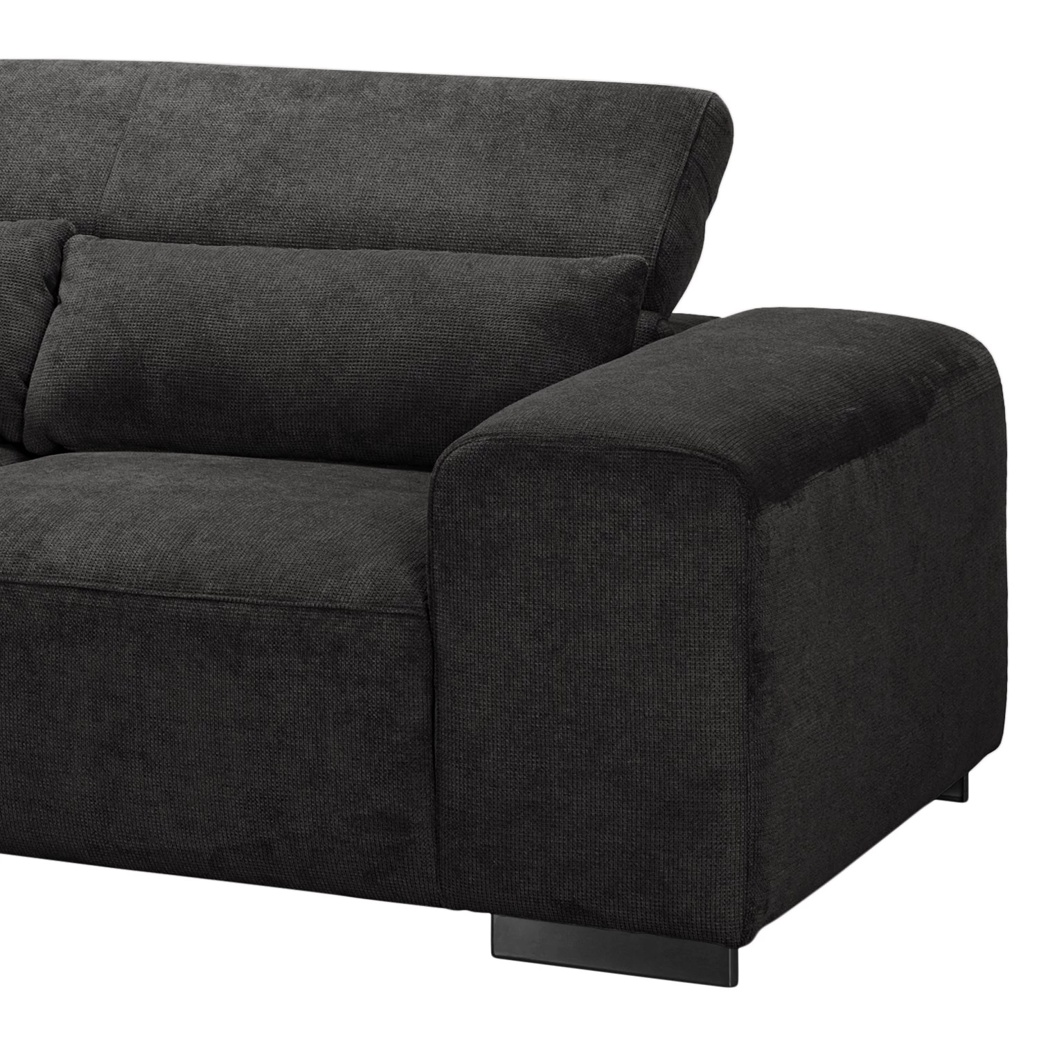 Fredriks Canapé d’angle Dolton - Microfibre - Noir - Méridienne longue à gauche (vue de face) 13 Fredriks Canapé d’angle Dolton - Microfibre - Noir - Méridienne longue à gauche (vue de face) – Image 11