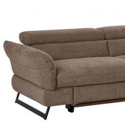 Fredriks Canapé d’angle Manson - Microfibre - Taupe - Méridienne longue à droite (vue de face) - Fonction couchage -Meubles de salon Soldes 1000205239 200310 12355601058 DETAILS P000000001000205239