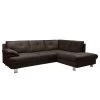 Fredriks Canapé d’angle NoDa - Cuir véritable - Marron foncé - Méridienne longue à droite (vue de face) - Sans fonction -Meubles de salon Soldes 1000205274 200310 12363001386 IMAGE P000000001000205274