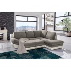 Fredriks Canapé d’angle Gerton - Blanc gris - Méridienne longue à droite (vue de face) -Meubles de salon Soldes 1000205321 200310 12371901864 MOOD DETAILS P000000001000205321 mood