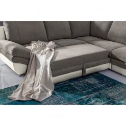 Fredriks Canapé d’angle Gerton - Blanc gris - Méridienne longue à droite (vue de face) -Meubles de salon Soldes 1000205321 200310 12372001870 DETAILS P000000001000205321