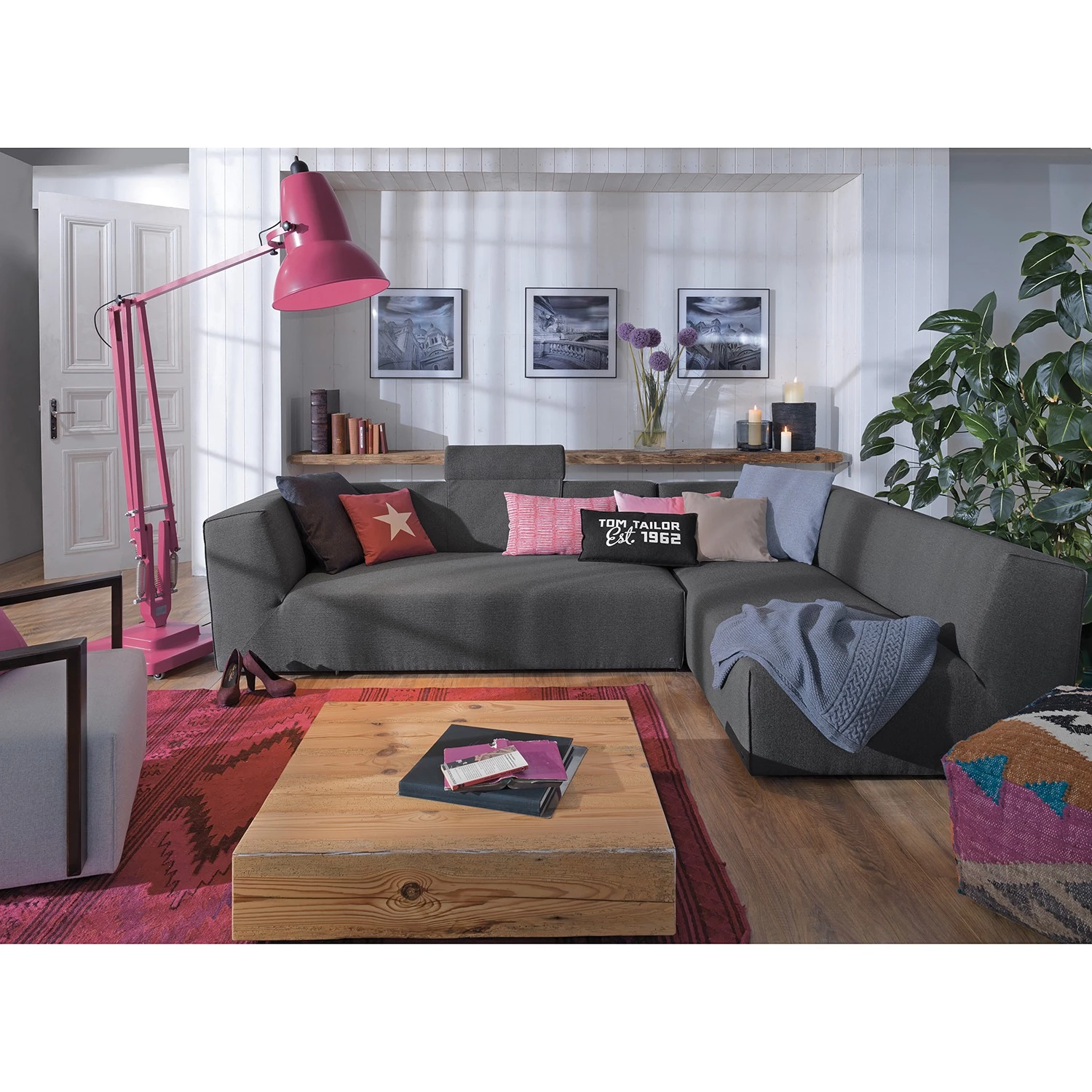 Tom Tailor Canapé d’angle Elements VI - Lot de 2 - Tissu TBO : 9 anthrazite 5 Tom Tailor Canapé d’angle Elements VI - Lot de 2 - Tissu TBO : 9 anthrazite – Image 3