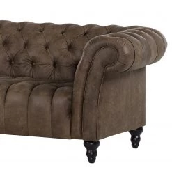 Naturoo Canapé Boyce (3 places) - Cuir véritable - Nougat -Meubles de salon Soldes 1000205729 200227 16251800041 DETAILS P000000001000205729