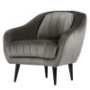 Red Living Fauteuil Margon - Velours - Gris - Noir -Meubles de salon Soldes 1000205797 200227 16252900357 IMAGE P000000001000205797