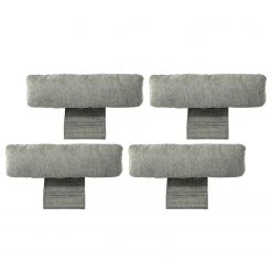 Fredriks Canapé panoramique Bellmore III - Microfibre - Gris clair - Avec appui-tête -Meubles de salon Soldes 1000206032 200318 14305400447 DETAILS P000000001000206032