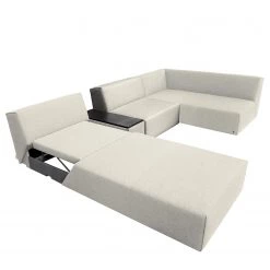 Tom Tailor Canapé panoramique Elements III - Tissu TBO : 39 powder grey - Avec fonction couchage -Meubles de salon Soldes 1000206656 200331 07504600186 DETAILS P000000001000206656