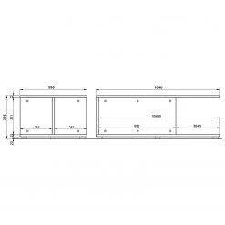 Germania Table basse California - Cachemire -Meubles de salon Soldes 1000206670 200305 17322700080 SKETCH DETAILS P000000001000206670 sketch