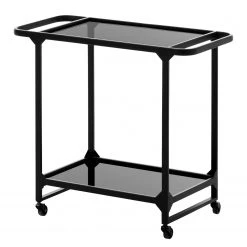 Norrwood Desserte Kisko - Verre / Métal - Gris / Noir