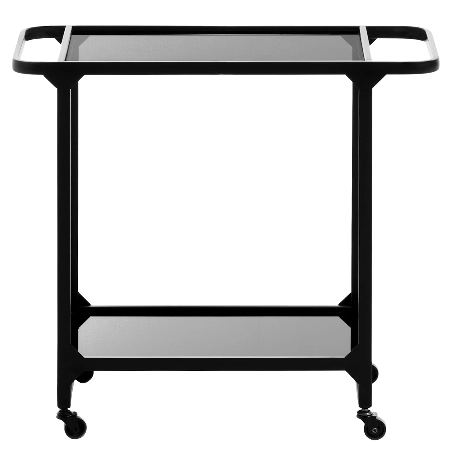 Norrwood Desserte Kisko - Verre / Métal - Gris / Noir 5 Norrwood Desserte Kisko - Verre / Métal - Gris / Noir – Image 3