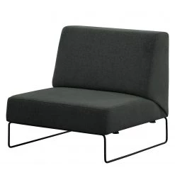 Norrwood Fauteuil Litti I - Tissu - Tissu Nere: Noir