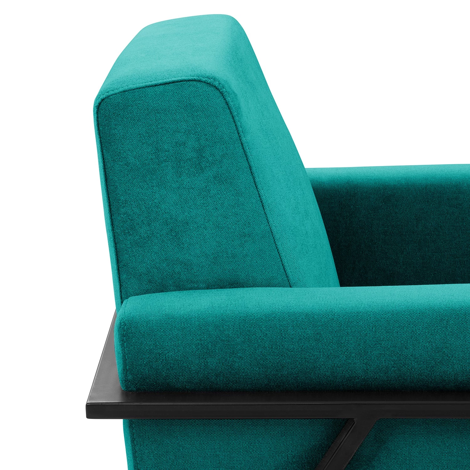 Norrwood Fauteuil Hanko I - Velours - Tissu Lito: Turquoise 9 Norrwood Fauteuil Hanko I - Velours - Tissu Lito: Turquoise – Image 7