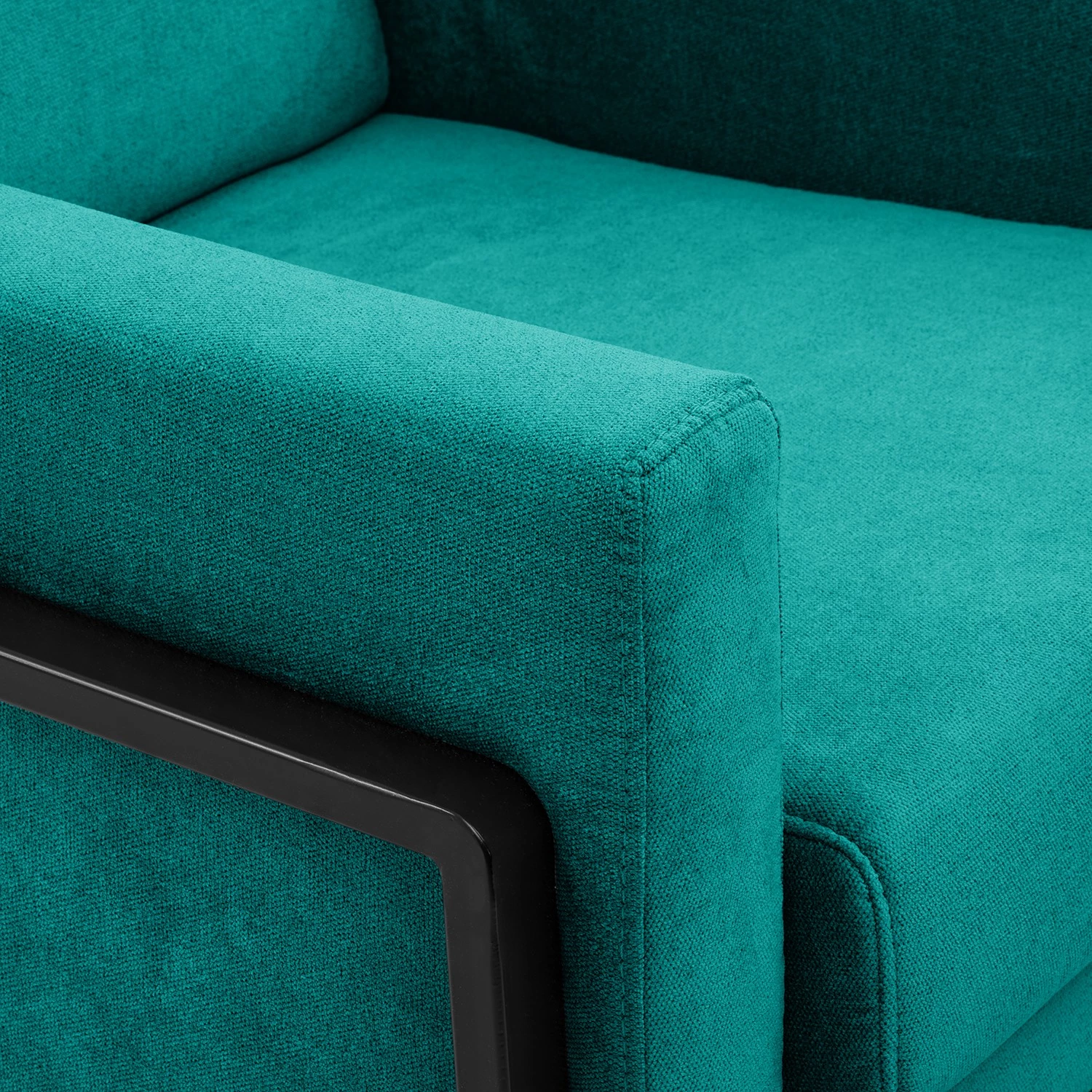 Norrwood Fauteuil Hanko I - Velours - Tissu Lito: Turquoise 10 Norrwood Fauteuil Hanko I - Velours - Tissu Lito: Turquoise – Image 8