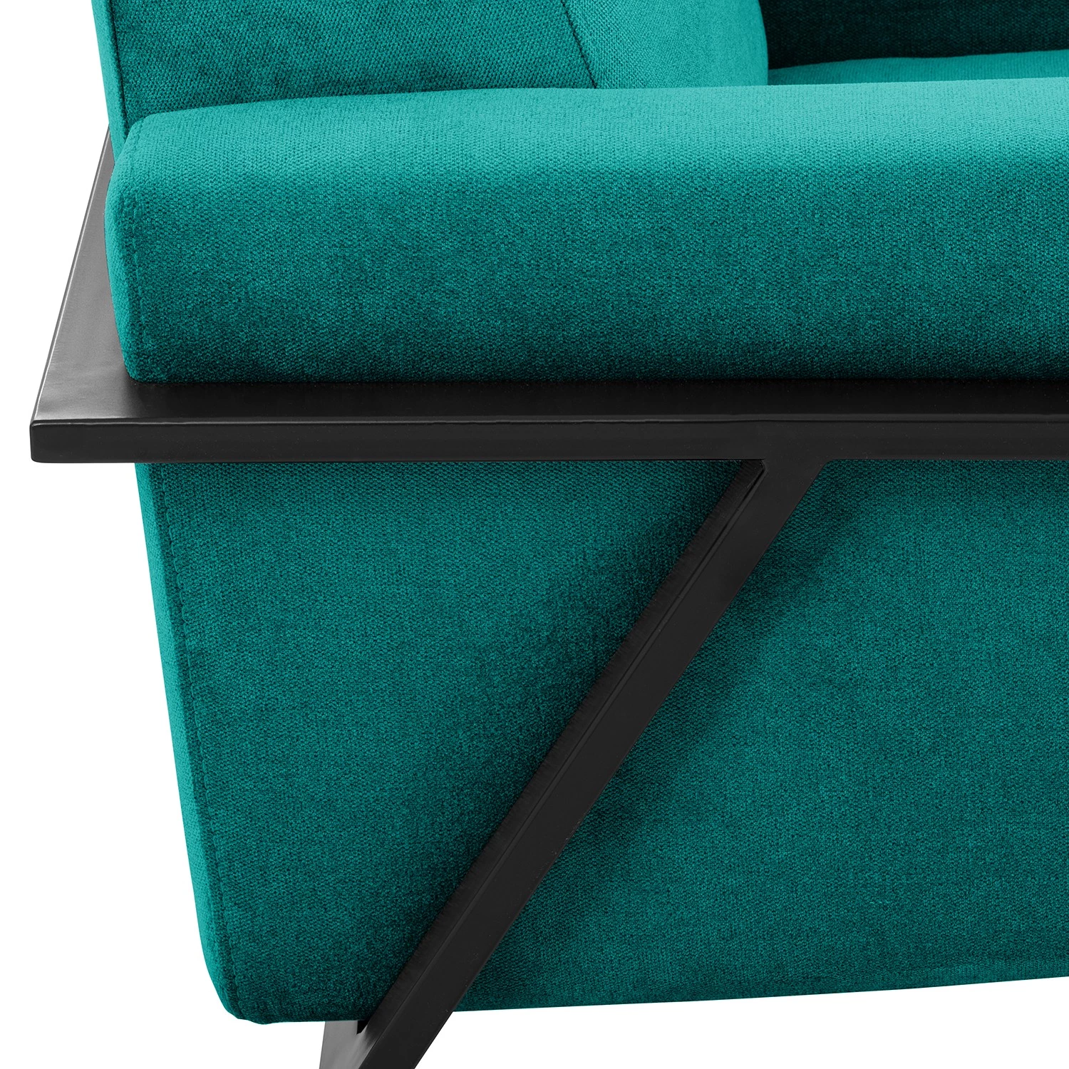 Norrwood Fauteuil Hanko I - Velours - Tissu Lito: Turquoise 11 Norrwood Fauteuil Hanko I - Velours - Tissu Lito: Turquoise – Image 9