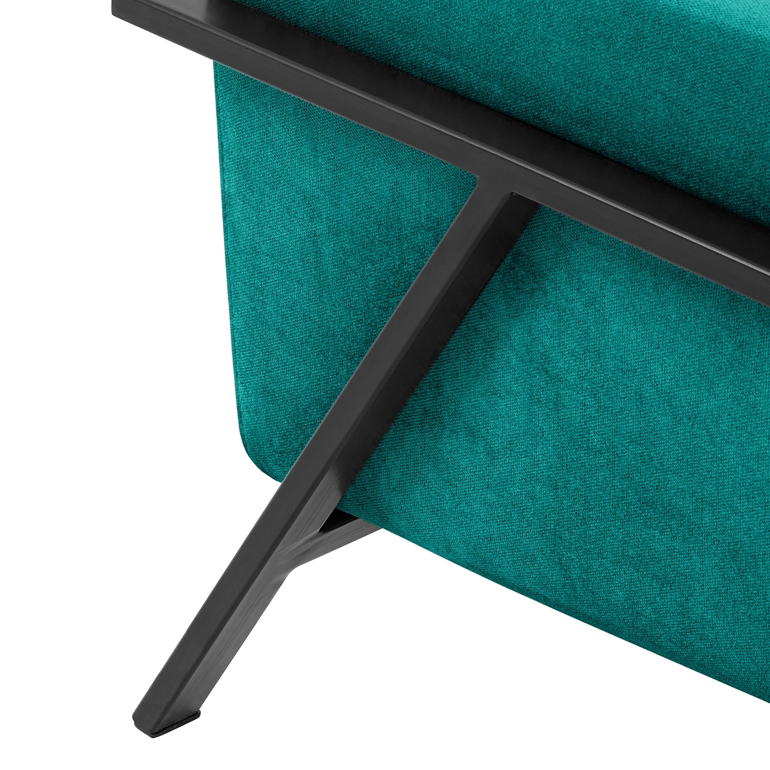 Norrwood Fauteuil Hanko I - Velours - Tissu Lito: Turquoise 12 Norrwood Fauteuil Hanko I - Velours - Tissu Lito: Turquoise – Image 10