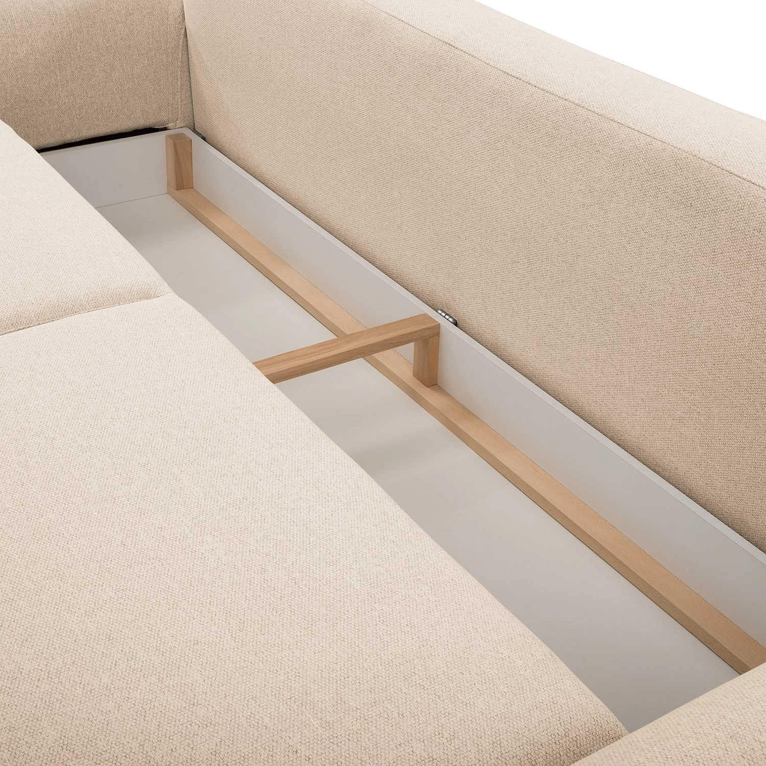 Norrwood Canapé convertible Kaavi I - Tissu - Tissu Deran: Crème 16 Norrwood Canapé convertible Kaavi I - Tissu - Tissu Deran: Crème – Image 14