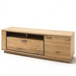 Naturoo Meuble TV Doora I - Partiellement en chêne à nœuds massif - Chêne à nœuds Bianco / Graphite -Meubles de salon Soldes 1000207359 200317 14291300093 DETAILS P000000001000207359