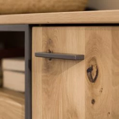 Naturoo Meuble TV Doora I - Partiellement en chêne à nœuds massif - Chêne à nœuds Bianco / Graphite -Meubles de salon Soldes 1000207359 200317 14291500096 DETAILS P000000001000207359