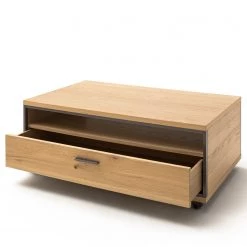 Naturoo Table basse Doora - Partiellement en chêne à nœuds massif - Chêne à nœuds Bianco / Graphite -Meubles de salon Soldes 1000207366 200317 14295500151 DETAILS P000000001000207366