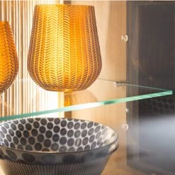 Loftscape Vitrine Salvo I - Partiellement en chêne massif - Planches de chêne Bianco / Gris -Meubles de salon Soldes 1000207372 200317 14303800203 DETAILS P000000001000207372