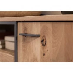 Naturoo Meubles TV muraux Doora III (3 élém.) - Partiellement en chêne à nœuds massif - Chêne à nœuds Bianco / Graphite -Meubles de salon Soldes 1000207679 200305 06214400039 MOOD DETAILS P000000001000207679 mood