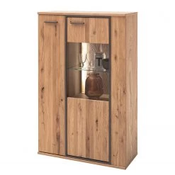 Naturoo Meubles TV muraux Doora III (3 élém.) - Partiellement en chêne à nœuds massif - Chêne à nœuds Bianco / Graphite -Meubles de salon Soldes 1000207679 200305 06214400042 DETAILS P000000001000207679