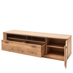 Naturoo Meubles TV muraux Doora III (3 élém.) - Partiellement en chêne à nœuds massif - Chêne à nœuds Bianco / Graphite -Meubles de salon Soldes 1000207679 200305 06214400046 DETAILS P000000001000207679