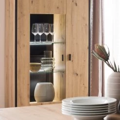 Loftscape Ensemble meubles TV Buena II (4 élém.) - Imitation planches de chêne / Anthracite -Meubles de salon Soldes 1000207681 200305 06214600066 MOOD DETAILS P000000001000207681 mood