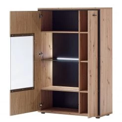 Loftscape Ensemble meubles TV Buena II (4 élém.) - Imitation planches de chêne / Anthracite -Meubles de salon Soldes 1000207681 200305 06214600071 DETAILS P000000001000207681