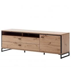 Loftscape Ensemble meubles TV Buena II (4 élém.) - Imitation planches de chêne / Anthracite -Meubles de salon Soldes 1000207681 200305 06214700074 DETAILS P000000001000207681