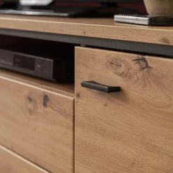 Loftscape Ensemble meubles TV Buena II (4 élém.) - Imitation planches de chêne / Anthracite -Meubles de salon Soldes 1000207681 200305 06214700078 DETAILS P000000001000207681