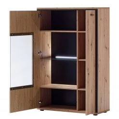 Loftscape Ensemble meubles TV Buena III (4 élém.) - Imitation planches de chêne / Anthracite -Meubles de salon Soldes 1000207682 200305 06214800093 DETAILS P000000001000207682