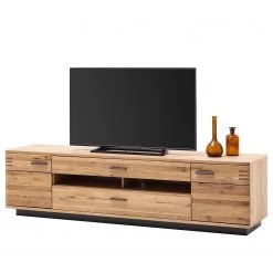 Loftscape Ensemble meubles TV Salvo I (3 élém.) - Partiellement en chêne massif - Planches de chêne Bianco / Gris -Meubles de salon Soldes 1000207683 200305 06214900108 DETAILS P000000001000207683