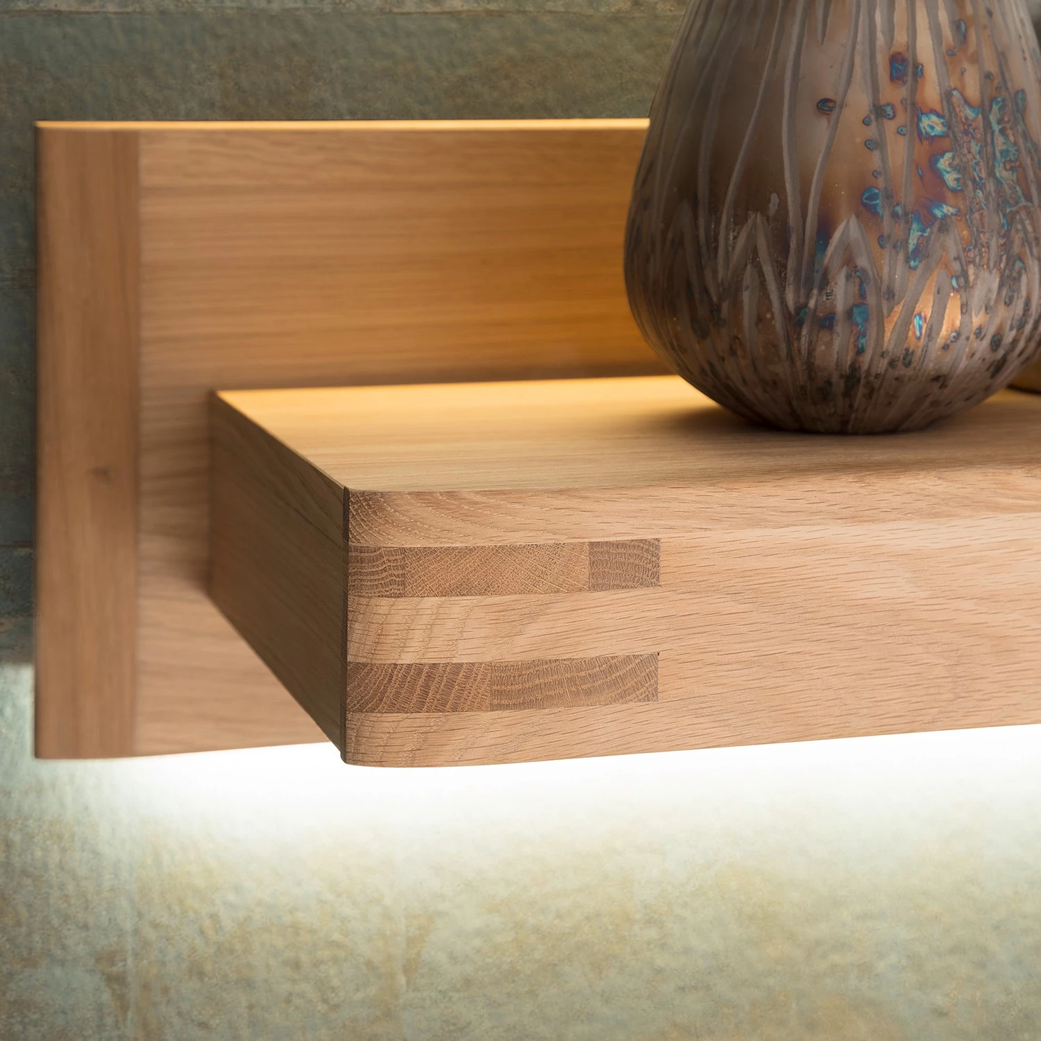 Loftscape Ensemble meubles TV Salvo III (4 élém.) - Partiellement en chêne massif - Planches de chêne Bianco / Gris 10 Loftscape Ensemble meubles TV Salvo III (4 élém.) - Partiellement en chêne massif - Planches de chêne Bianco / Gris – Image 8