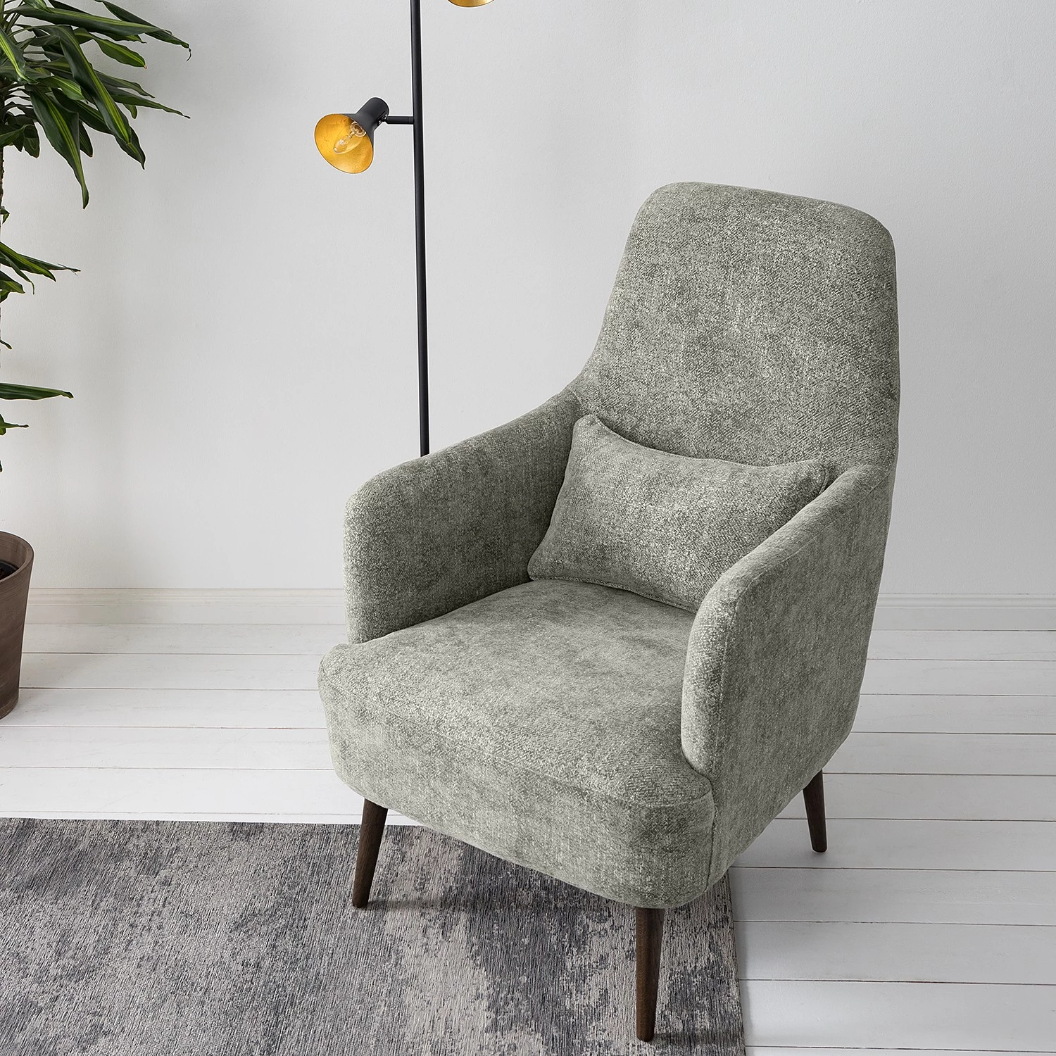 Mørteens Fauteuil Camby - Tissu - Gris 14 Mørteens Fauteuil Camby - Tissu - Gris – Image 12