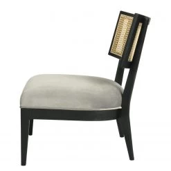 Jack & Alice Fauteuil Burke II - Velours - Gris -Meubles de salon Soldes 1000208625 200724 13575800029 DETAILS P000000001000208625