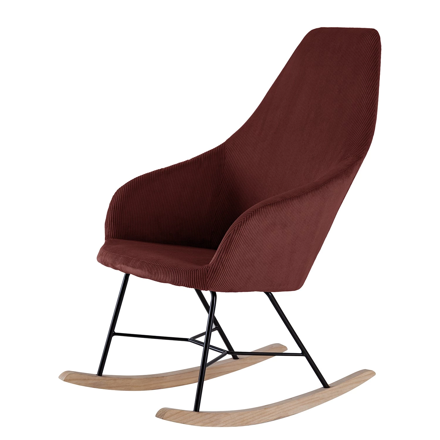 Mørteens Rocking chair Kumia II - Velours - Bordeaux 3 Mørteens Rocking chair Kumia II - Velours - Bordeaux