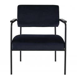 Mørteens Fauteuil Narpes - Velours - Bleu foncé -Meubles de salon Soldes 1000208971 210203 15364600010 DETAILS P000000001000208971
