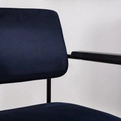 Mørteens Fauteuil Narpes - Velours - Bleu foncé -Meubles de salon Soldes 1000208971 210302 14094300010 DETAILS P000000001000208971