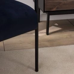 Mørteens Fauteuil Narpes - Velours - Bleu foncé -Meubles de salon Soldes 1000208971 210302 14094500014 DETAILS P000000001000208971