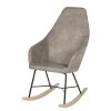 Mørteens Rocking chair Kumia I - Aspect cuir vieilli - Gris -Meubles de salon Soldes 1000208986 210427 11180500014 IMAGE P000000001000208986
