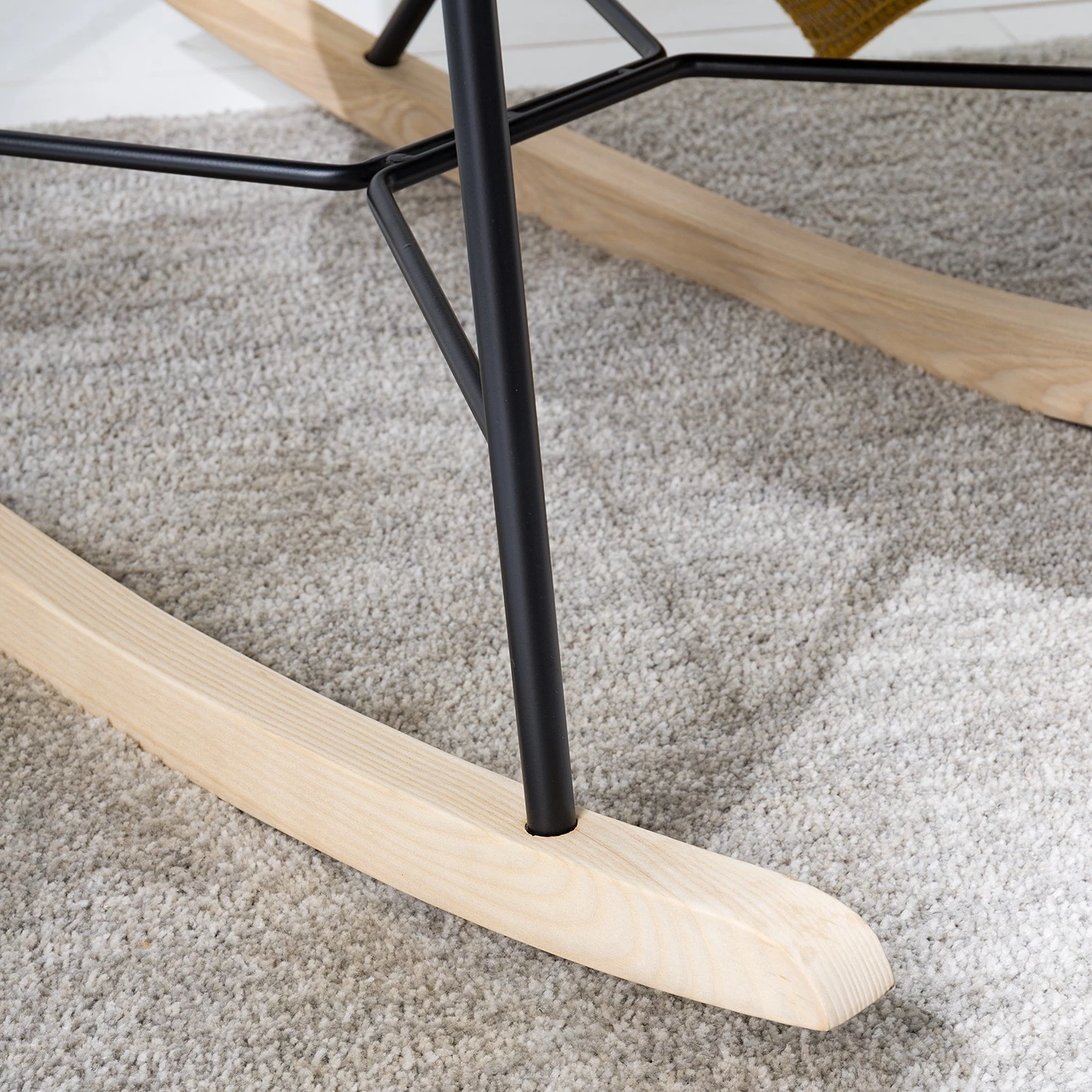 Mørteens Rocking chair Kumia I - Aspect cuir vieilli - Gris 11 Mørteens Rocking chair Kumia I - Aspect cuir vieilli - Gris – Image 9